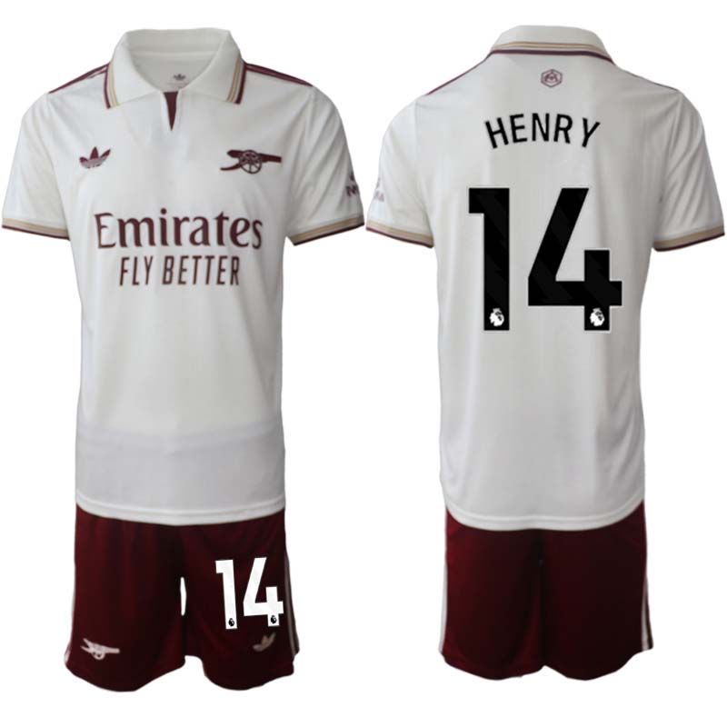 Billiga Fotbollströja Herr Arsenal Tredjeställ 2025/26 Thierry Henry 14