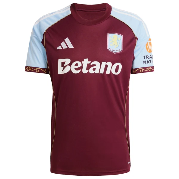 Aston Villa Hemmatröja 2025/26 Herr Kortärmad Fotbollströja