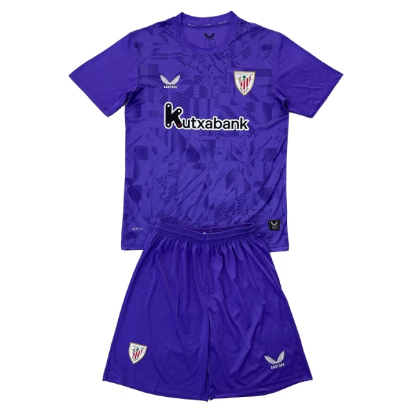 Athletic Bilbao Målvaktsställ 2025-26 Barn Lila Kortärmad Tröja + Shorts