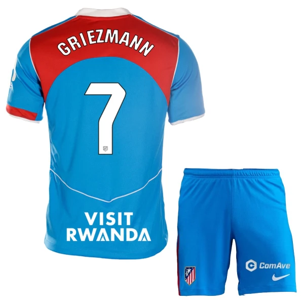 Billiga Fotbollströjor Barn Atlético Madrid Tredjeställ 2025/26 Antoine Griezmann 7