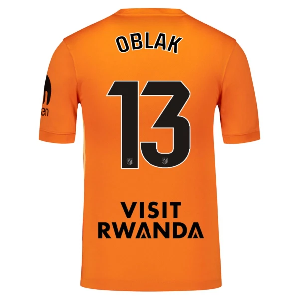 Billiga Fotbollströjor Herr Atlético Madrid Målvaktströja 2025-26 Orange Jan Oblak 13