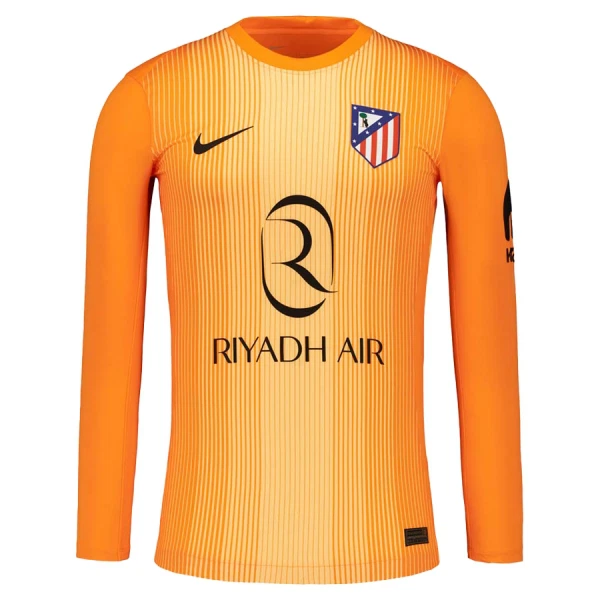 Herr Fotbollströja Atlético Madrid Målvaktströja 2025-26 Orange Långärmad