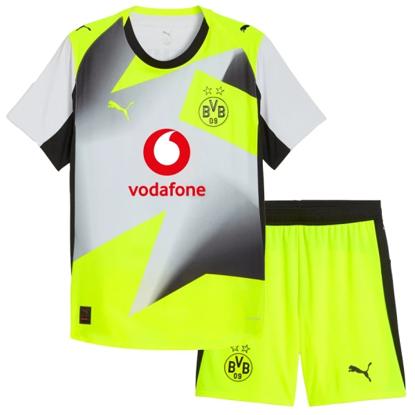 Billiga Fotbollströjor Barn Borussia Dortmund Bortaställ 2025/26 Fotbollströja Kit