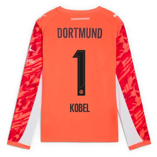 Borussia Dortmund Röd Målvaktströja 2025/26 Långärmad Gregor Kobel 1