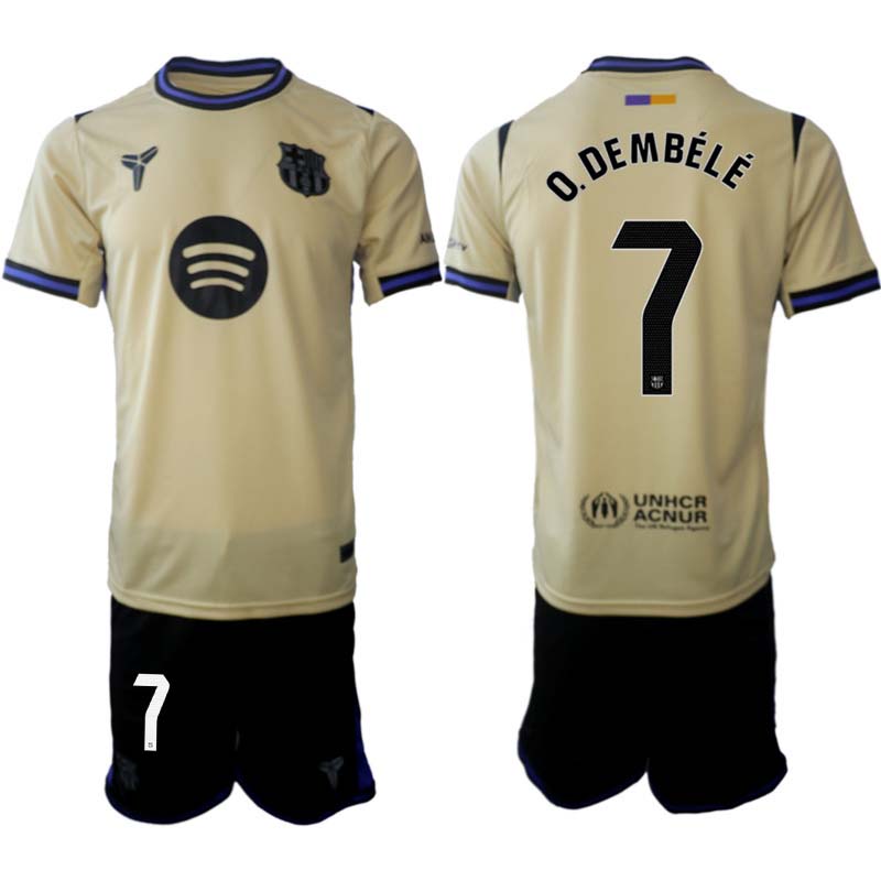 Fotbollströjan FC Barcelona Bortaställ Herr 2025/26 Ousmane Dembélé 7