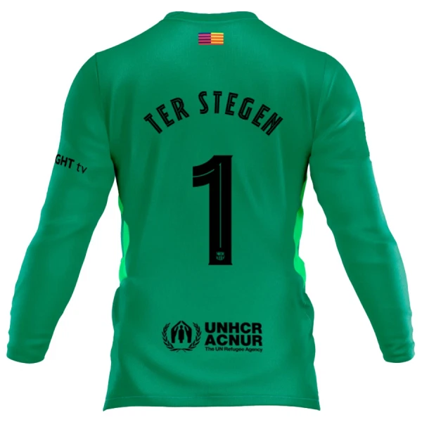 Fotbollskläder Herr FC Barcelona Målvaktströja 2025/26 Långärmad Ter Stegen 1
