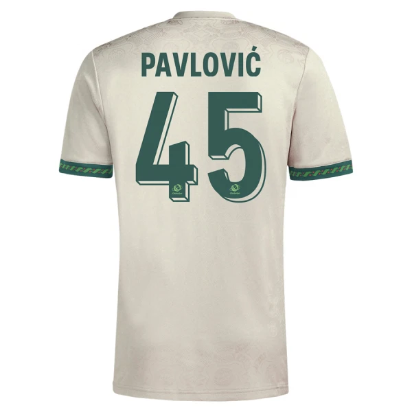 Fotbollströjor Herr FC Bayern München Oktoberfesttröja 2025/26 Aleksandar Pavlović 45