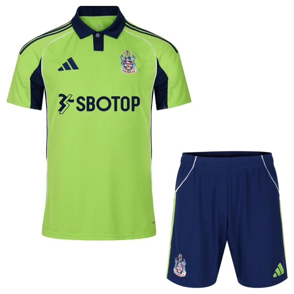 Fotbollströjor Billigt Barn Fulham FC Bortaställ 2025/26 Kortärmad Tröja + Shorts