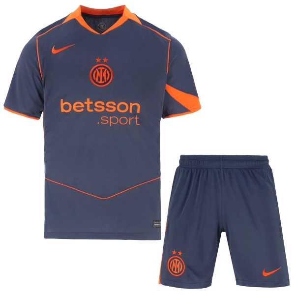 Fotbollskläder Set Barn Inter Milan Tredjeställ 2025/26 med eget namn