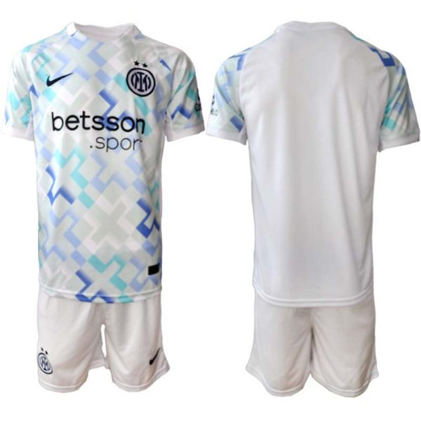 Inter Milan bortatröja 2025/26 Herr Kortärmad Fotbollströja + Shorts