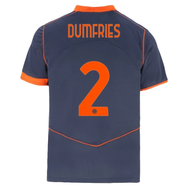 Fotbollströjor Billigt Inter Milan Tredjetröja 2025/26 Denzel Dumfries 2
