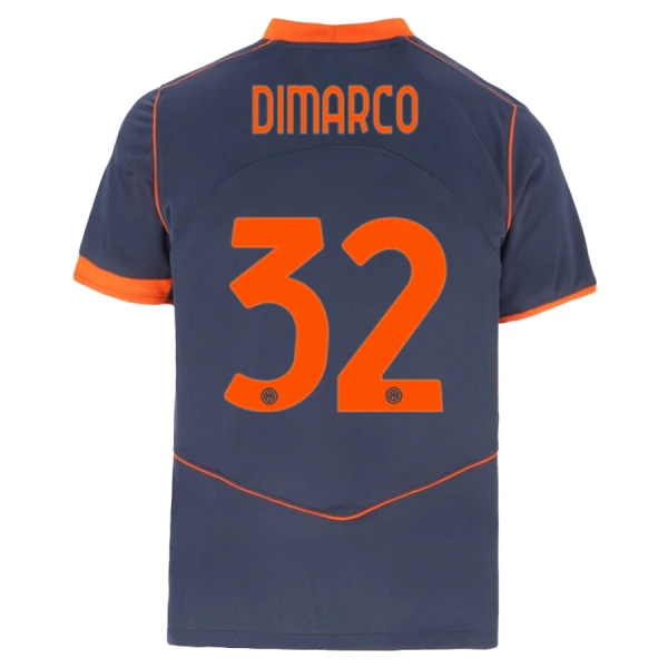 Inter Milan Tredjetröja 2025/26 Fotbollströjor med tryck Federico Dimarco 32