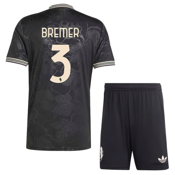 Billiga Fotbollströjor Barn Juventus Tredjeställ 2025/26 Gleison Bremer 3