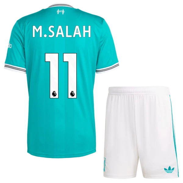 Fotbollskläder Set Barn Liverpool Tredjeställ 2025/26 Mohamed Salah 11