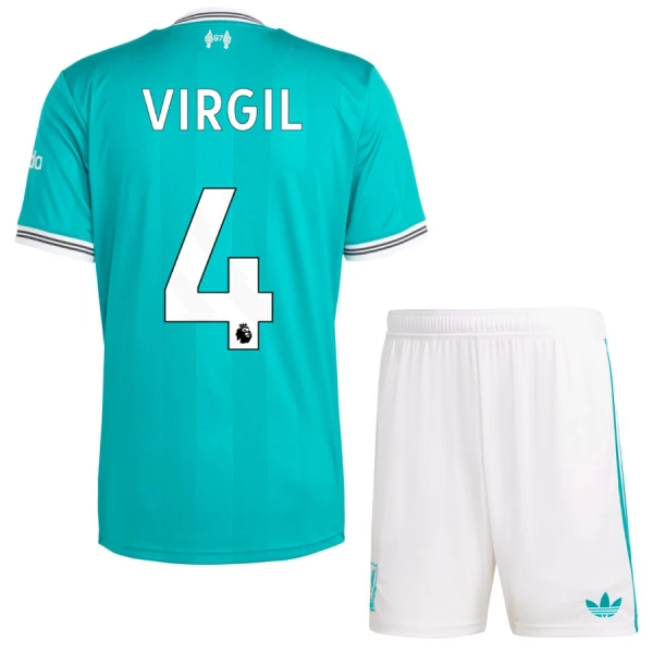 Fotbollströjor Billigt Barn Liverpool Tredjeställ 2025/26 Virgil van Dijk 4
