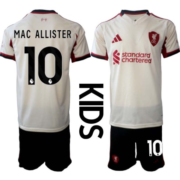 Billiga Fotbollströjor Barn Liverpool FC Bortaställ 2025/26 Alexis Mac Allister 10