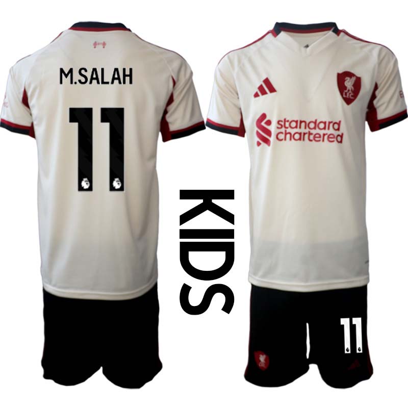Billiga Fotbollströjor Barn Liverpool FC Bortaställ 2025/26 Mohamed Salah 11