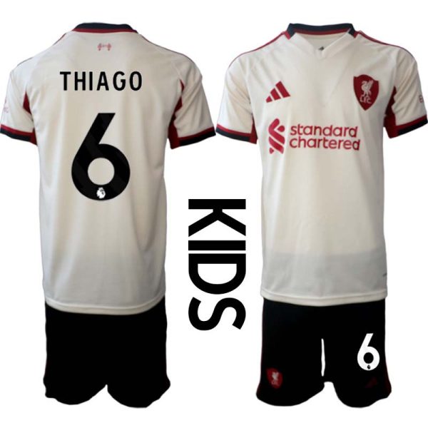 Fotbollströjor Barn Billiga Liverpool FC Bortaställ 2025/26 Thiago Alcantara 6