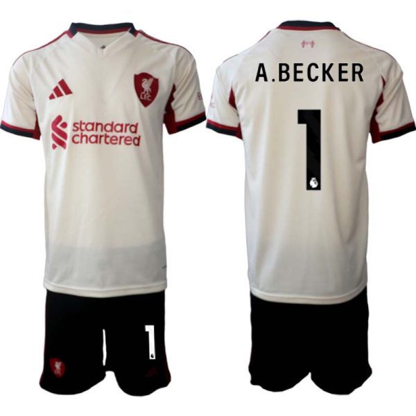 Köpa Fotbollströjor Herr Liverpool FC Bortaställ 2025/26 Alisson Becker 1