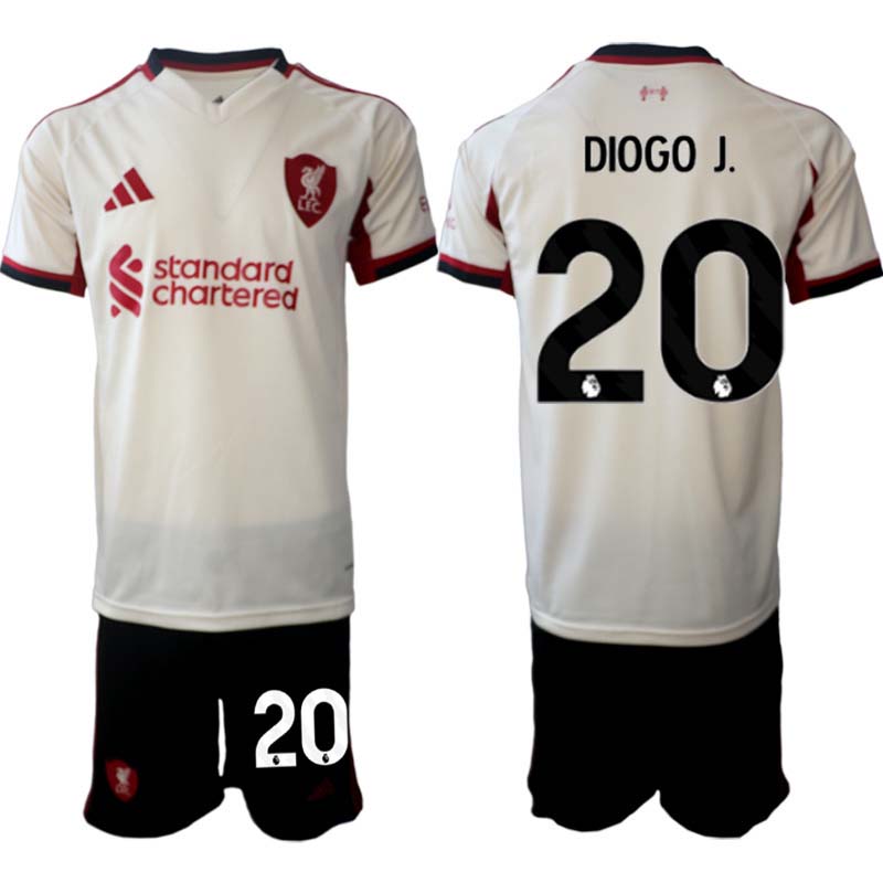 Liverpool FC Bortaställ 2025/26 Herr Fotbollströjor med tryck Diogo Jota 20