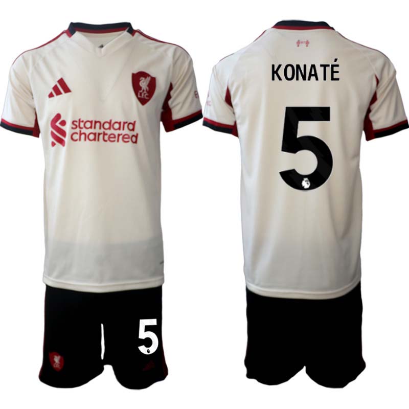 Fotbollskläder Set Herr Liverpool FC Bortaställ 2025/26 Ibrahima Konaté 5
