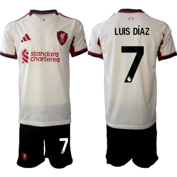 Matchtröjor Fotboll Herr Liverpool FC Bortaställ 2025/26 Luis Díaz 7