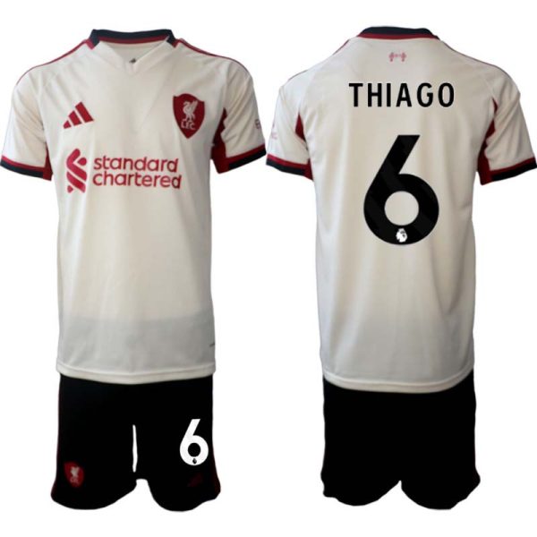 Fotbollskläder Set Herr Liverpool FC Bortaställ 2025/26 Thiago Alcantara 6