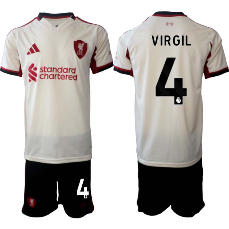 Fotbollströjor Billigt Herr Liverpool FC Bortaställ 2025/26 Virgil van Dijk 4