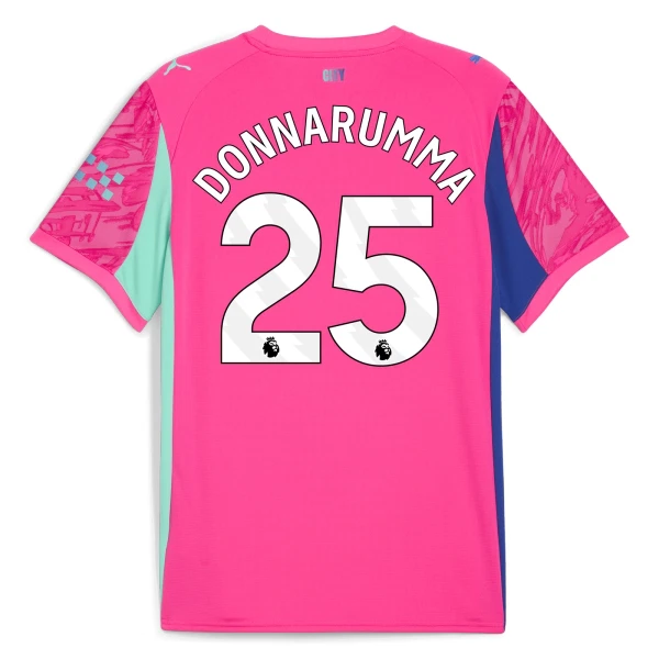 Manchester City tröja 2025/26 Herr Målvakt Borta Rosa Gianluigi Donnarumma 25