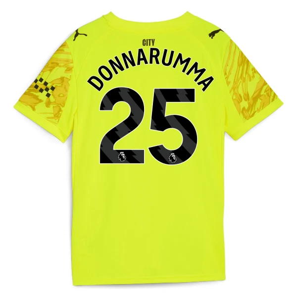 Manchester City Fotbollströja 2025/26 Herr Målvakt Tredjetröja Gul Gianluigi Donnarumma 25