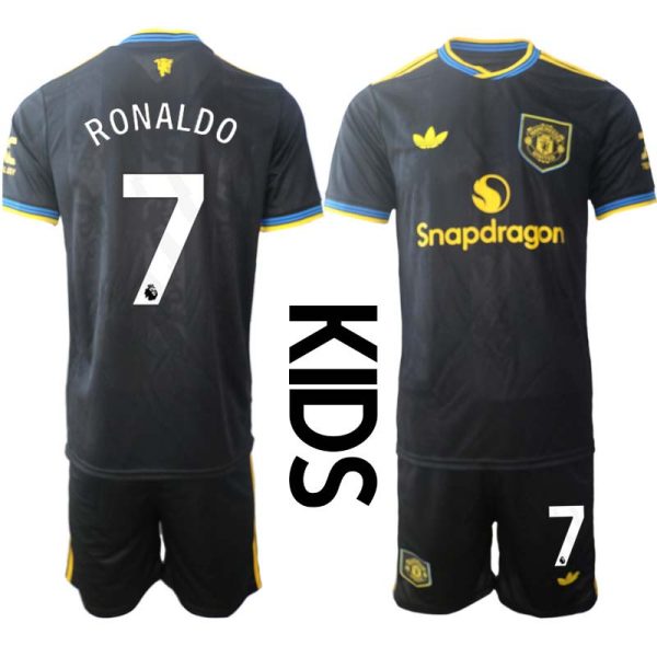 Fotbollskläder Set Barn Manchester United Tredjeställ 2025/26 Cristiano Ronaldo 7