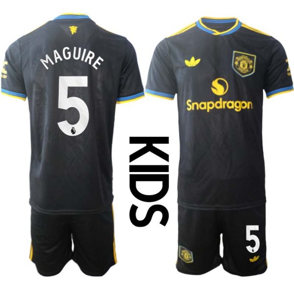 Billiga Fotbollströjor Barn Manchester United Tredjeställ 2025/26 Harry Maguire 5