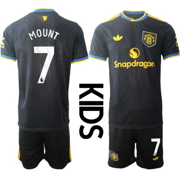 Billiga Fotbollströjor Barn Manchester United Tredjeställ 2025/26 Mason Mount 7