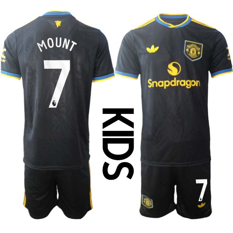 Billiga Fotbollströjor Barn Manchester United Tredjeställ 2025/26 Mason Mount 7