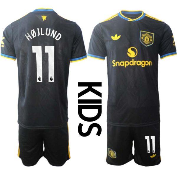 Fotbollströjor Barn Billiga Manchester United Tredjeställ 2025/26 Rasmus Højlund 11