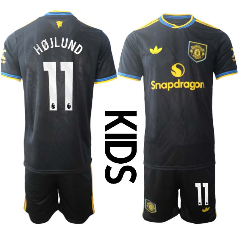 Fotbollströjor Barn Billiga Manchester United Tredjeställ 2025/26 Rasmus Højlund 11