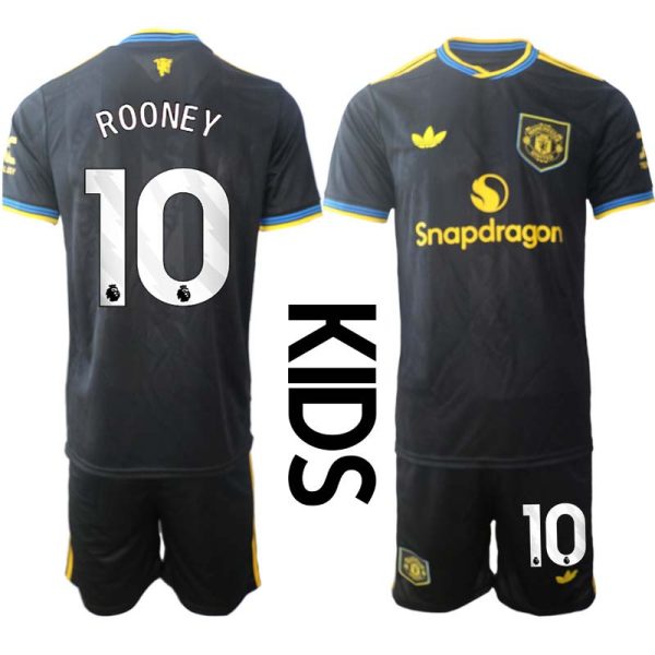 Fotbollströjor Barn Billiga Manchester United Tredjeställ 2025/26 Wayne Rooney 10