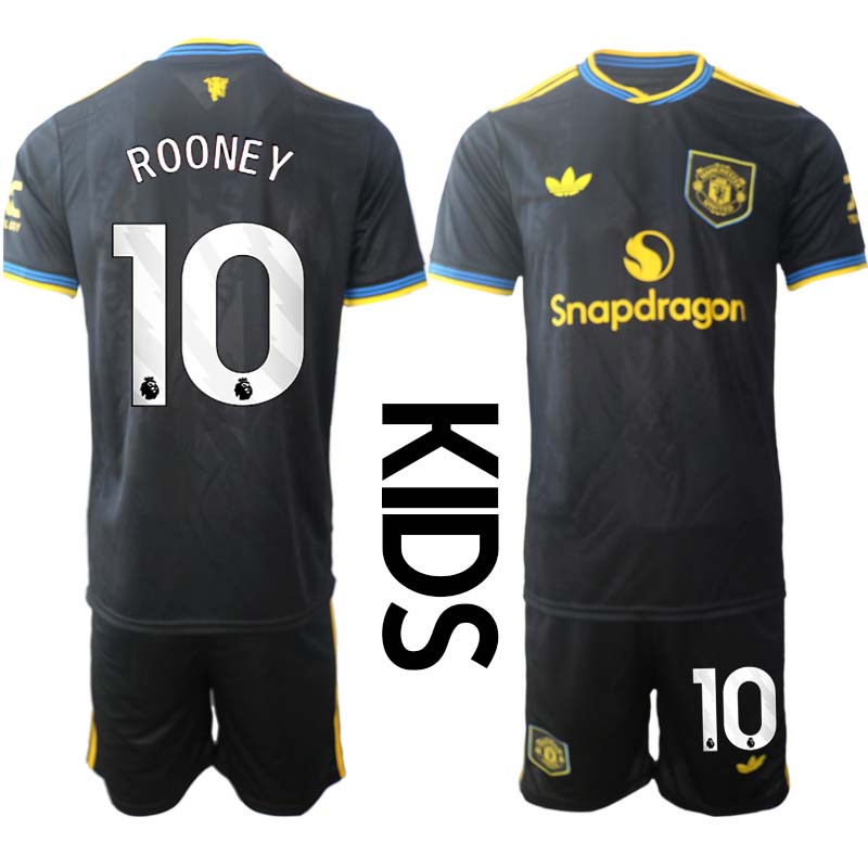 Fotbollströjor Barn Billiga Manchester United Tredjeställ 2025/26 Wayne Rooney 10