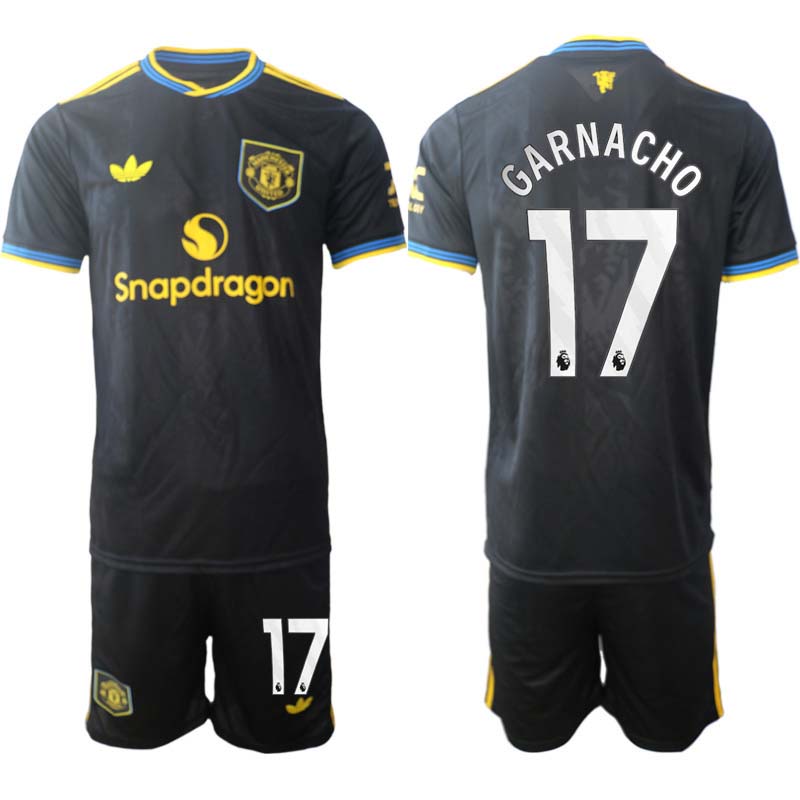 Billiga Fotbollskläder Herr Manchester United Tredjeställ 2025/26 Alejandro Garnacho 17
