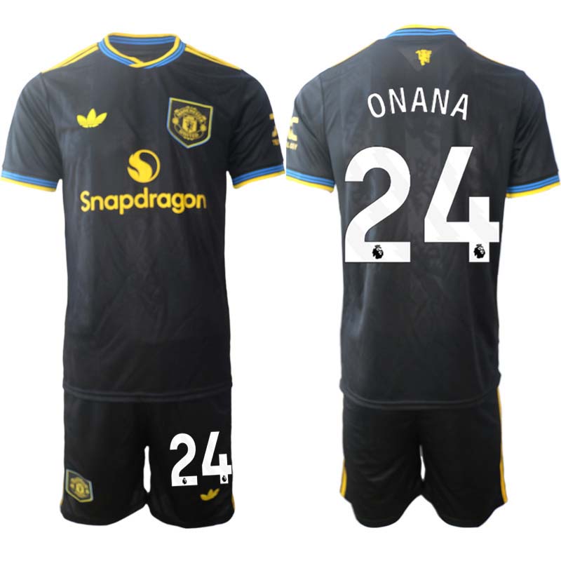 Billiga Fotbollströjor Herr Manchester United Tredjeställ 2025/26 Andre Onana 24