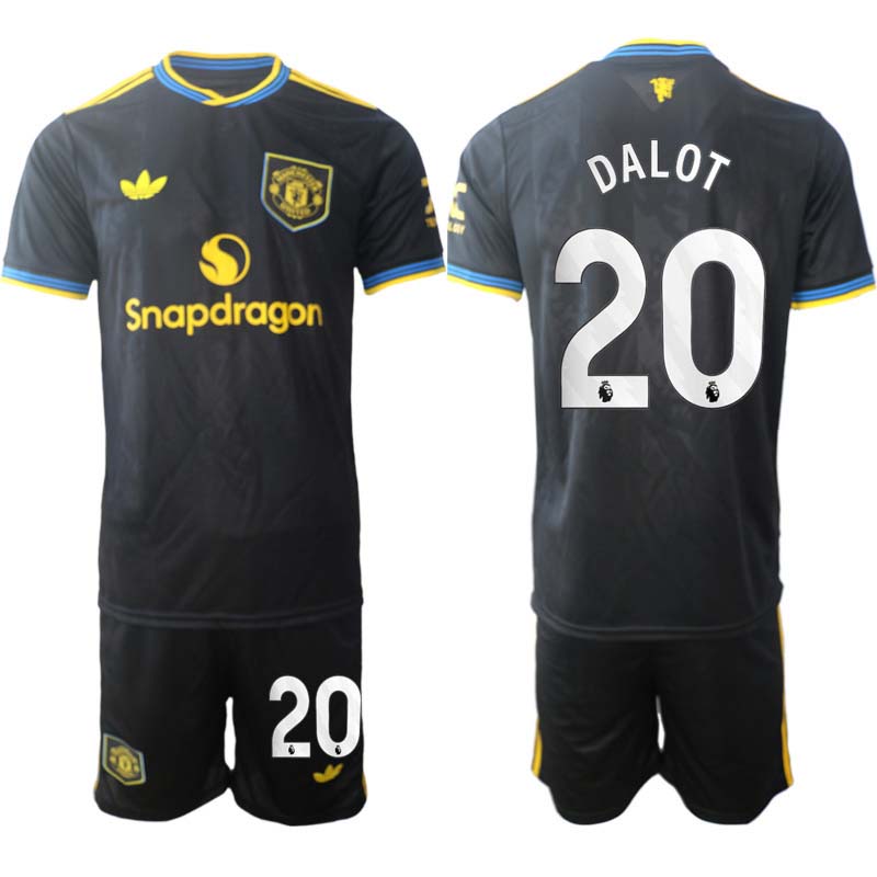Fotbollskläder Herr Manchester United Tredjeställ 2025/26 Diogo Dalot 20
