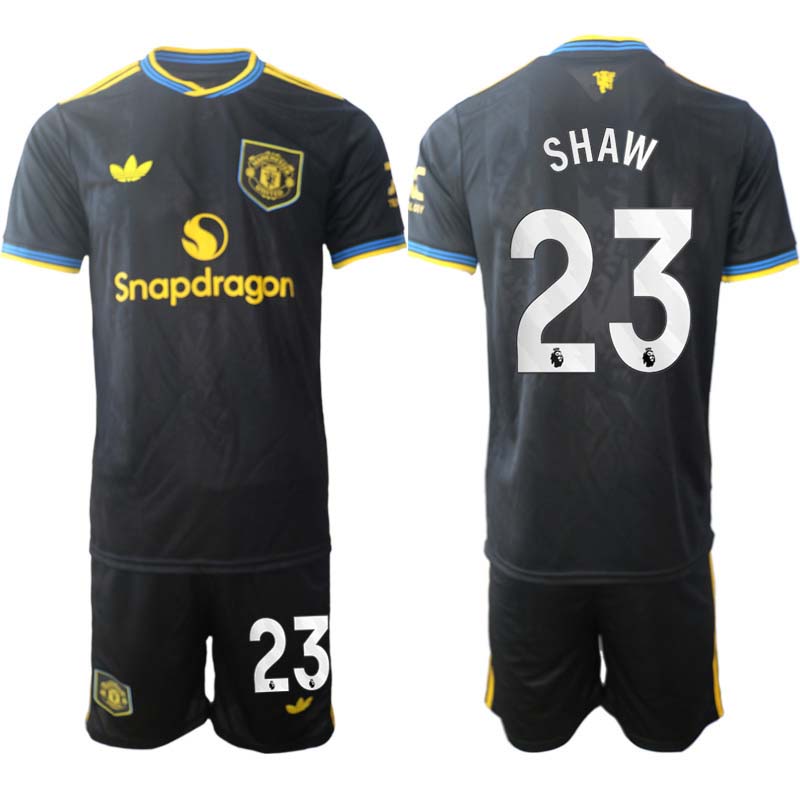 Matchställ Fotboll Herr Manchester United Tredjeställ 2025/26 Luke Shaw 23