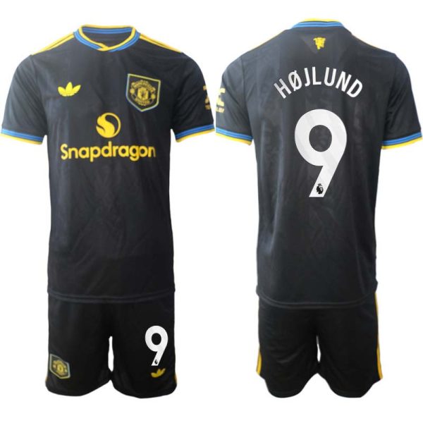 Fotbollströja Manchester United Tredjeställ 2025/26 med namn Rasmus Højlund 9