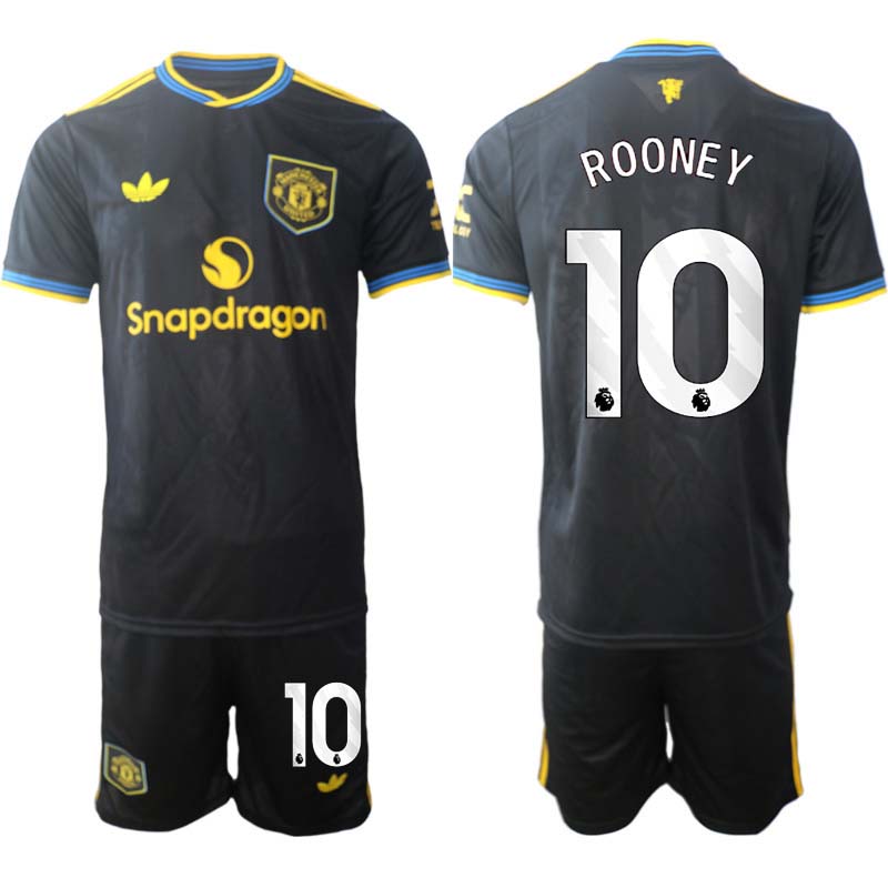 Fotbollskläder Set Herr Manchester United Tredjeställ 2025/26 Wayne Rooney 10