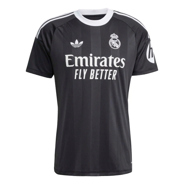 Billiga Fotbollströjor Herr Real Madrid Målvaktströja 2025-26 Svart Kortärmad