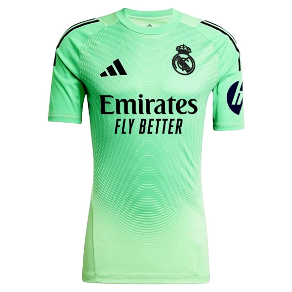 Billiga Fotbollströjor Herr Real Madrid Målvaktströja Grön 2025-26 Kortärmad