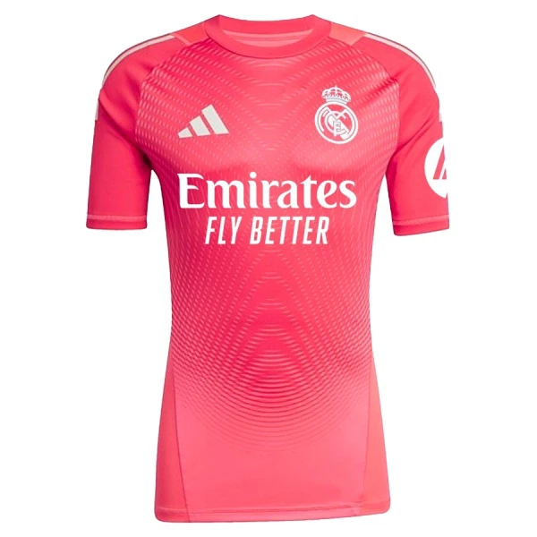 Billiga Fotbollströjor Herr Real Madrid Målvaktströja Röd 2025-26 Kortärmad