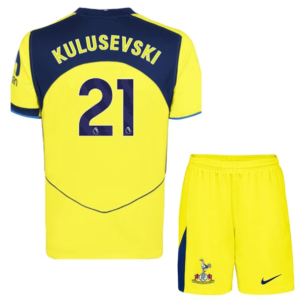 Fotbollskläder Set Barn Tottenham Hotspur Tredjeställ 2025/26 Dejan Kulusevski 21