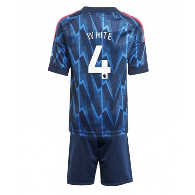 Arsenal Borta tröja 2025/26 Ben White 4 Barn Kortärmad + Shorts
