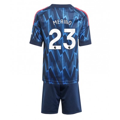 Arsenal Barn Bortaställ 2025/26 Mikel Merino 23 Fotbollskläder Set